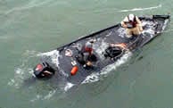 passengers sinking Jon boat