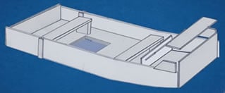 Boat benches and storage compartment