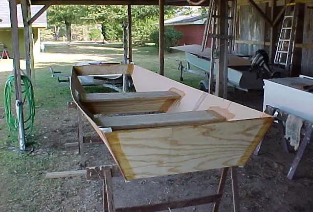 homemade plywood jon boat geno