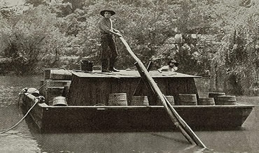 Flatboat on the Mississippi