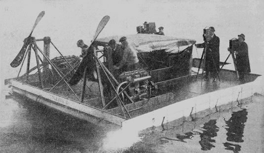 One of the first early airboats