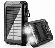 Portable solar battery charger