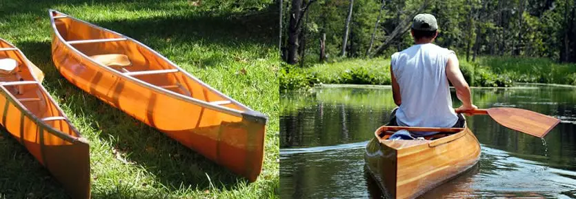 Tumblehome canoes