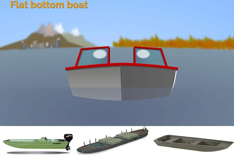 a flat bottom boat