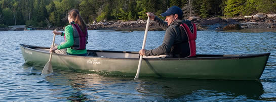 canoe in calm water