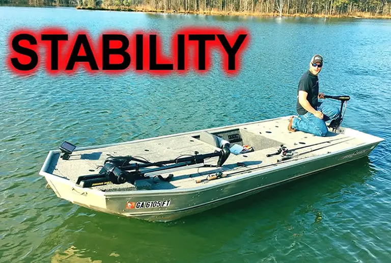 how stable are flat bottom boats