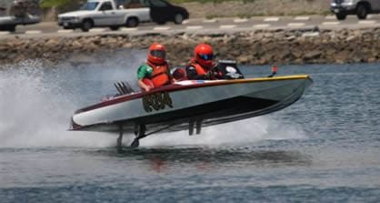 2-person flat bottom boat racing