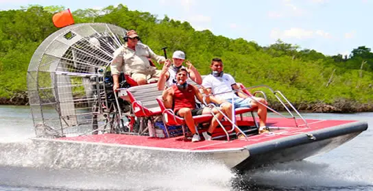 Exciting airboat ride