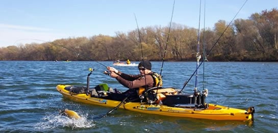 sit-on-top fishing kayak