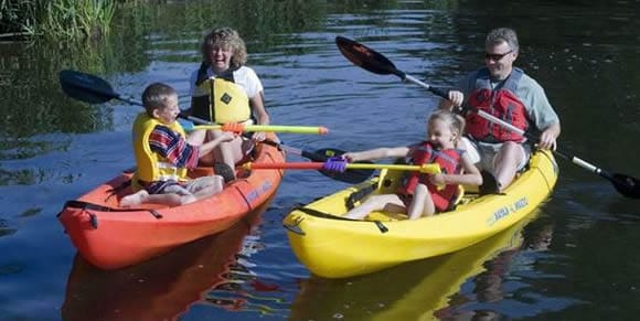 Recreational sit-on-top kayaks