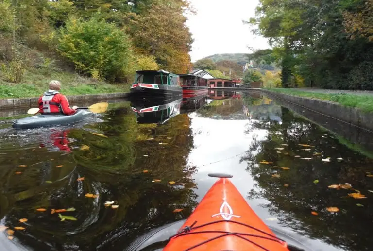 Kayaking on a canal