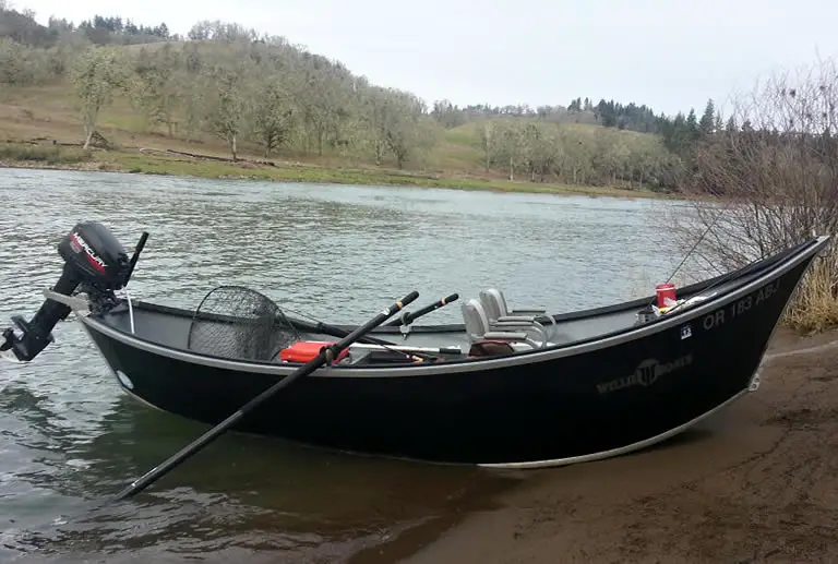 Motor on a drift boat