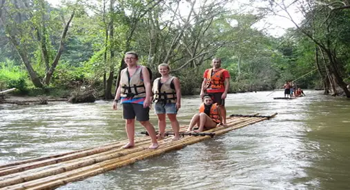 Bamboo rafting