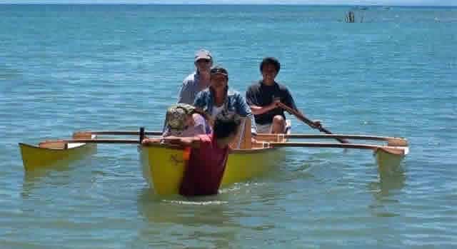 Double outrigger canoe