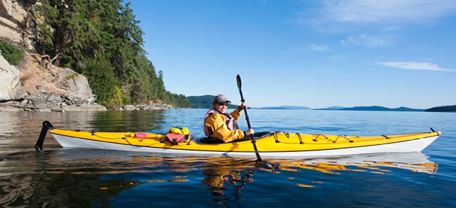 Sit-in touring kayak