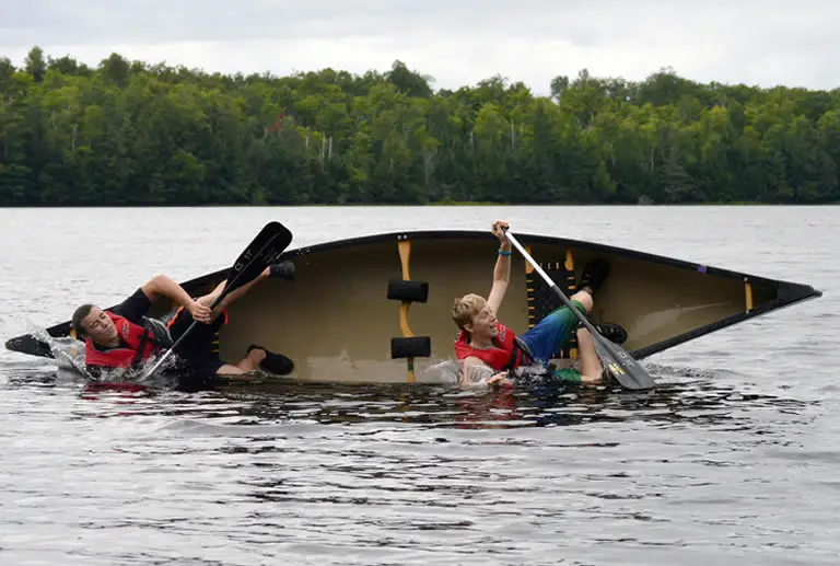 Canoe tipping