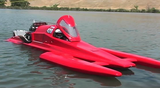 Hydroplane drag boat