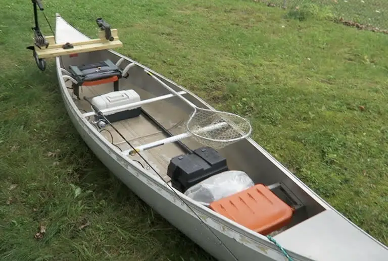 Outfitted canoe
