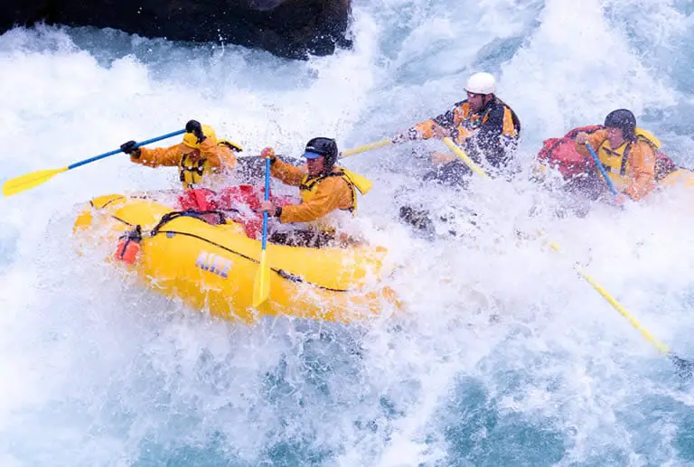 River rafting in Class VI rapids