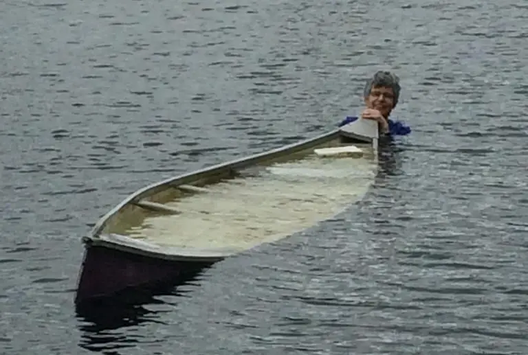 Canoe sinking