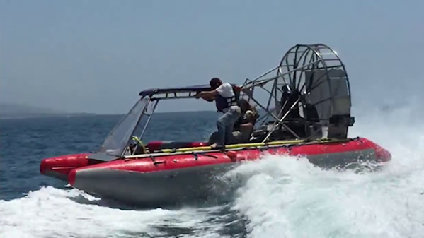 Deep water airboat