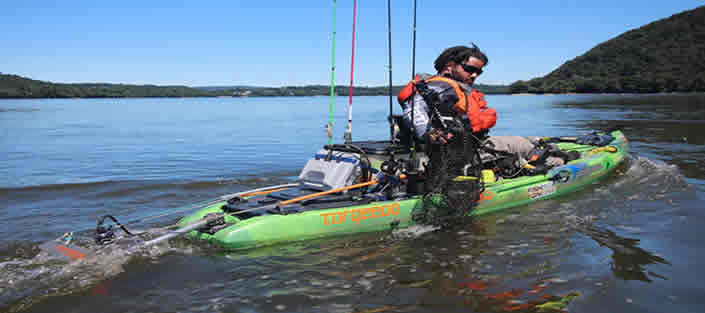 Motorized sit on top kayak