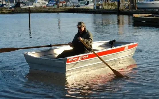 Rowing a Jon boat