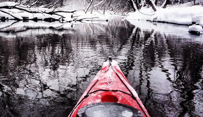 A winter kayak adventure